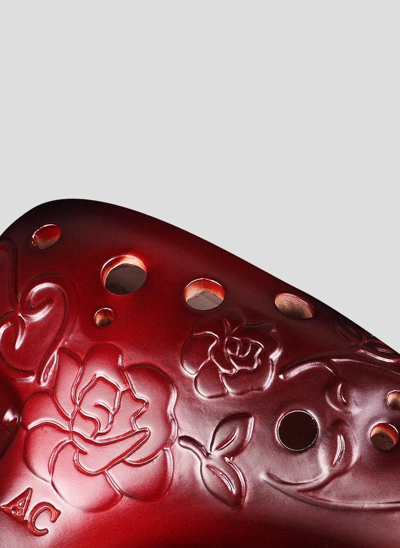 Rose Flower 12 Hole Alto C Ocarina Flute ocarina