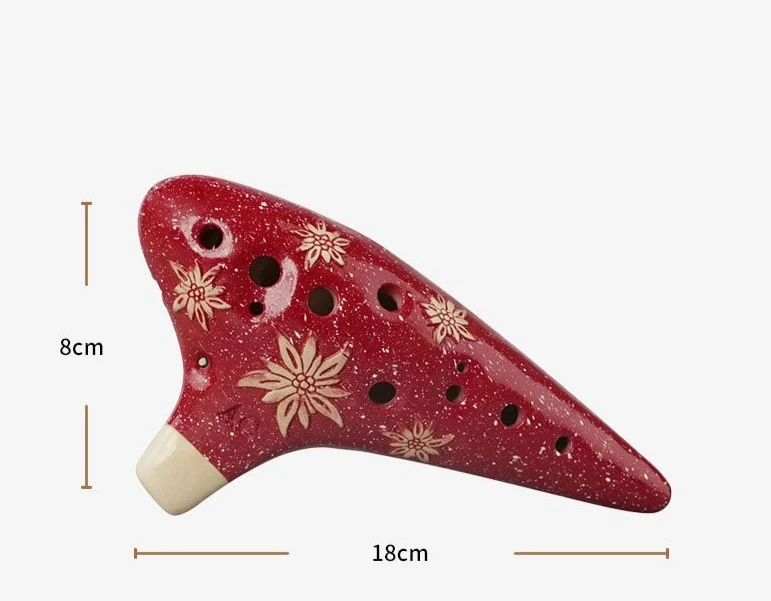 Maple Leaf 12 Hole Ocarina Alto C Flute zelda ocarina