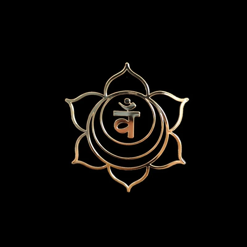 Metal stickers for Tongue drum Handpan Kalimba 7 Seven Chakras Flower of life decoration accessories