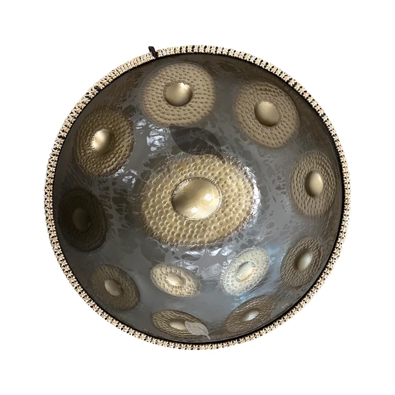 Ripple Ding Handmade Hammering Handpan drum Professional D Minor 9-12 Notes Hand hang drum
