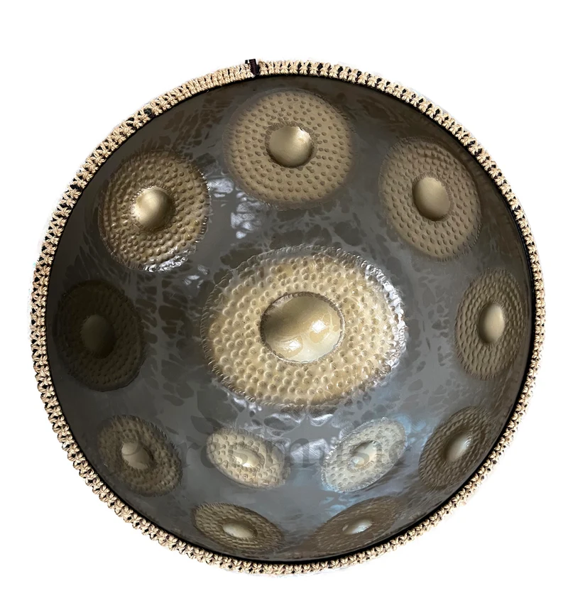 Ripple Ding Handmade Hammering Handpan drum Professional D Minor 9-12 Notes Hand hang drum