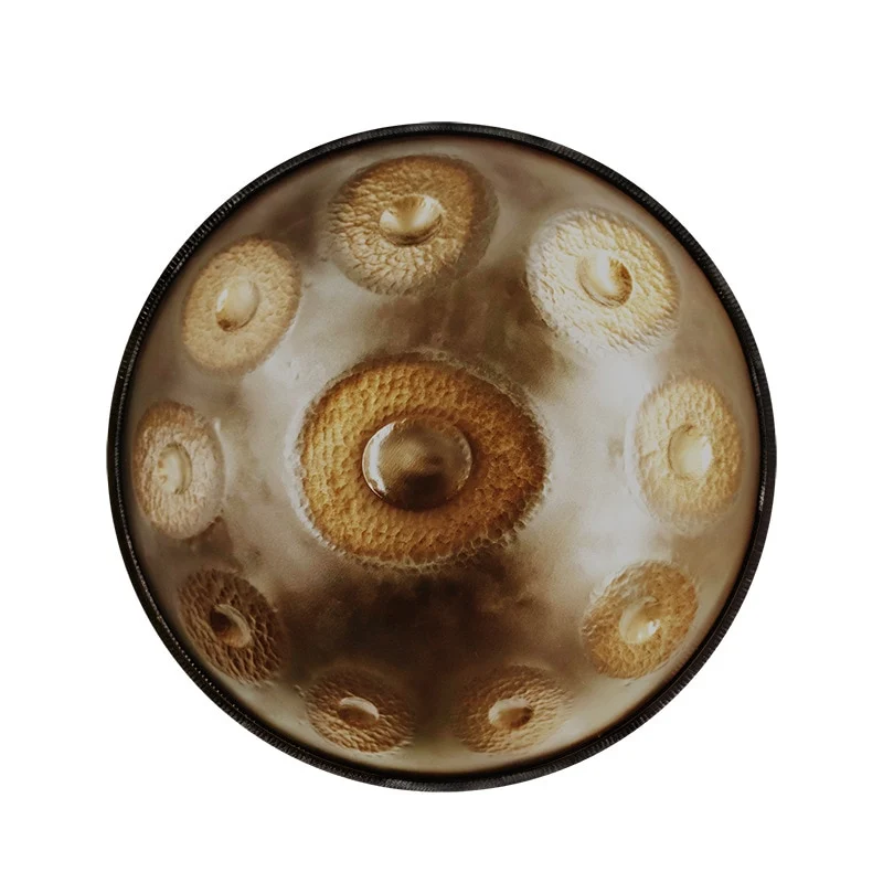 Ripple Ding Handmade Hammering Handpan drum Professional D Minor 9-12 Notes Hand hang drum
