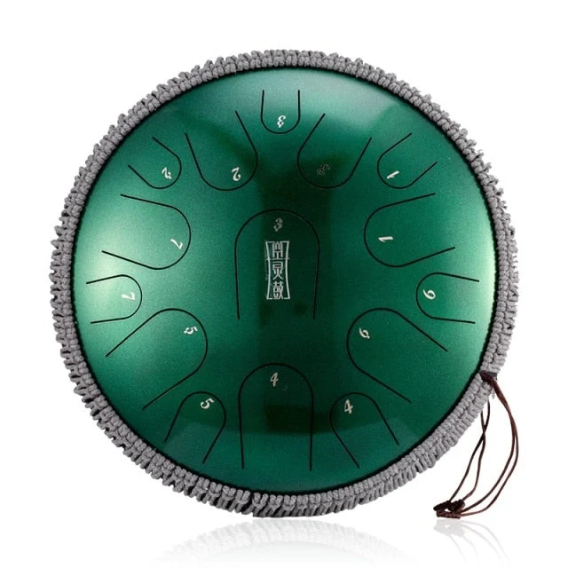 Hluru Pearl Paint C KEY 15 notes 14 inch Professional Titanium steel tongue drum