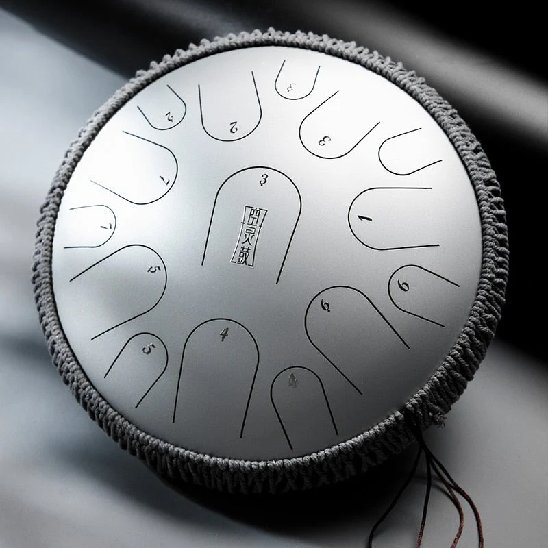 Hluru Pearl Paint C KEY 15 notes 14 inch Professional Titanium steel tongue drum