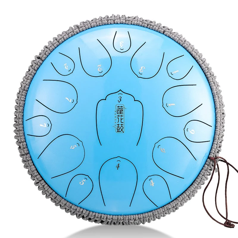 Hluru Huashu Upgrade C Key 15 notes 14 inches C tone Lotus Carbon Tank tongue drum