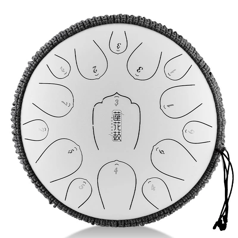 Hluru Huashu Upgrade C Key 15 notes 14 inches C tone Lotus Carbon Tank tongue drum