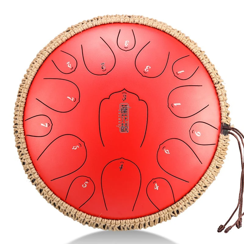 Hluru Huashu Upgrade C Key 15 notes 14 inches C tone Lotus Carbon Tank tongue drum