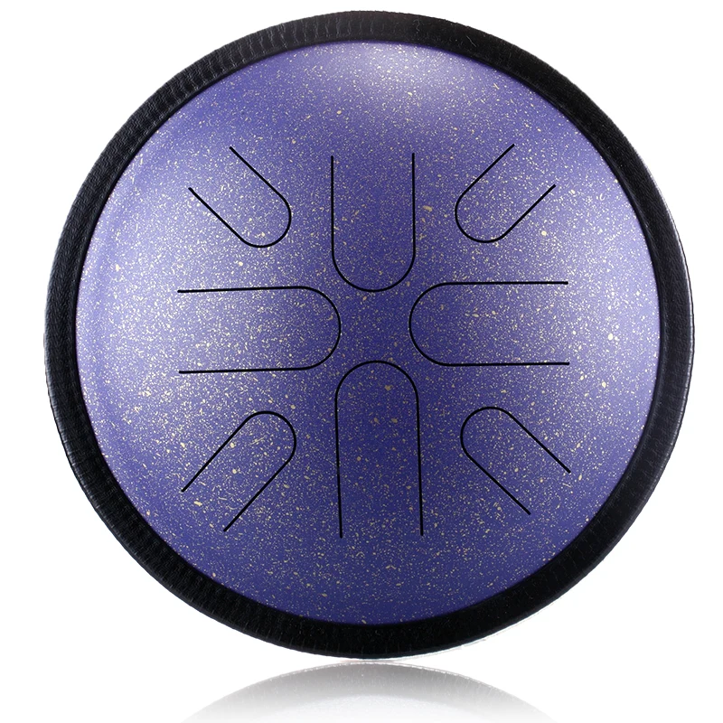 Hluru Japanese Folk Travel Steel tongue drum 8 notes 10-inch Tambourine Meditation drum