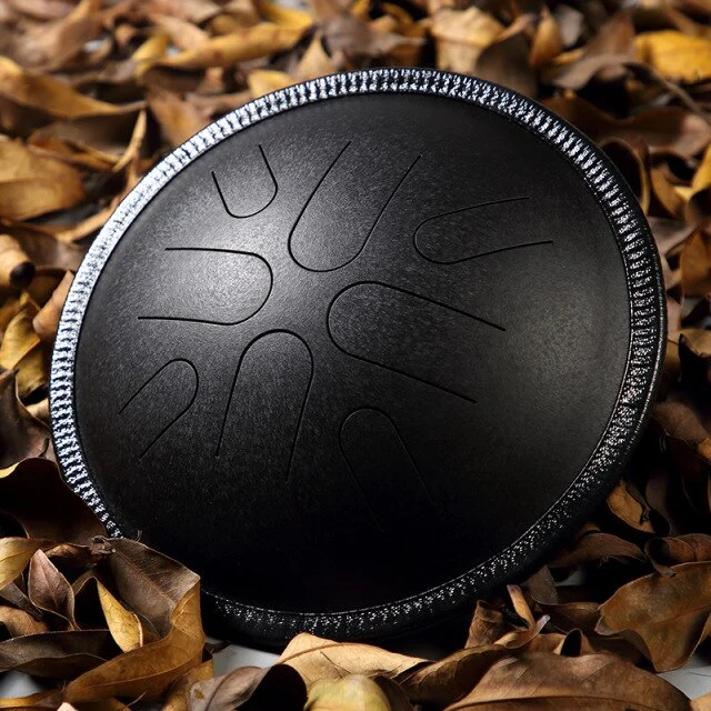 Hluru Japanese Folk Travel Steel tongue drum 8 notes 10-inch Tambourine Meditation drum