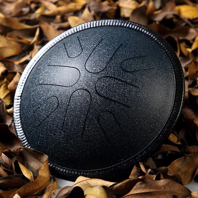 Hluru Japanese Folk Travel Steel tongue drum 8 notes 10-inch Tambourine Meditation drum