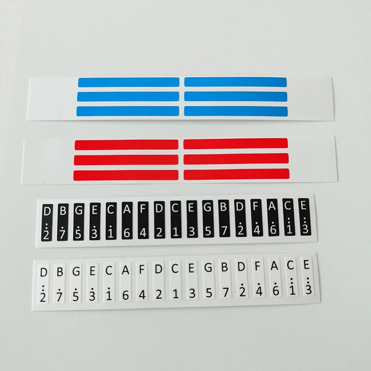 17/21/34 key Kalimba Scale Stickers Thumb Piano Beginner