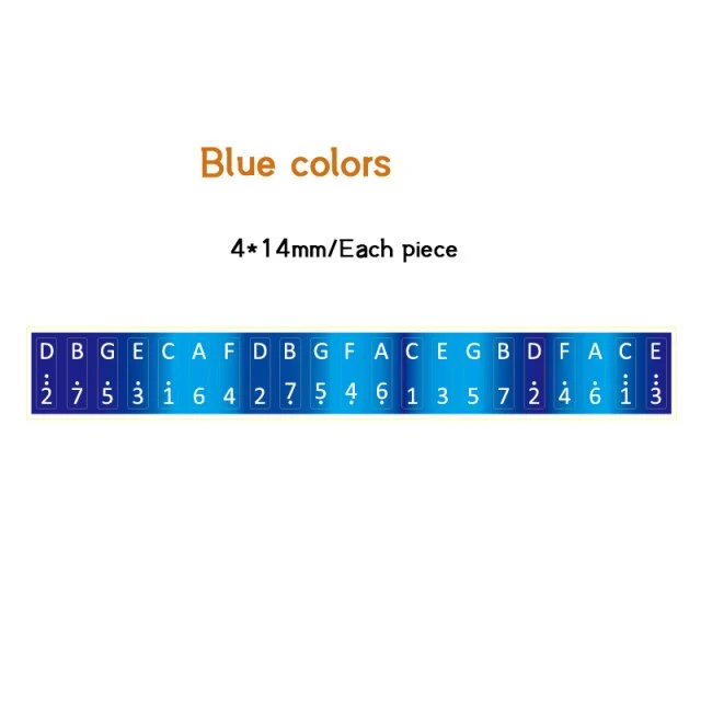 17/21/34 key Kalimba Scale Stickers Thumb Piano Beginner
