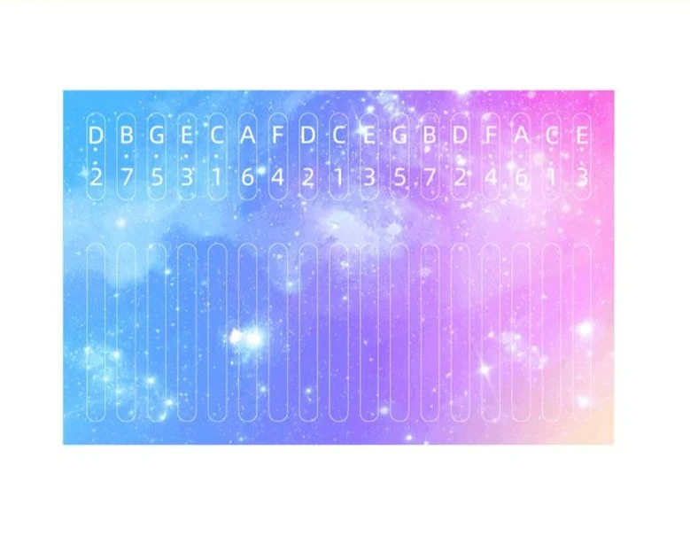 17/21/34 key Kalimba Scale Stickers Thumb Piano Beginner