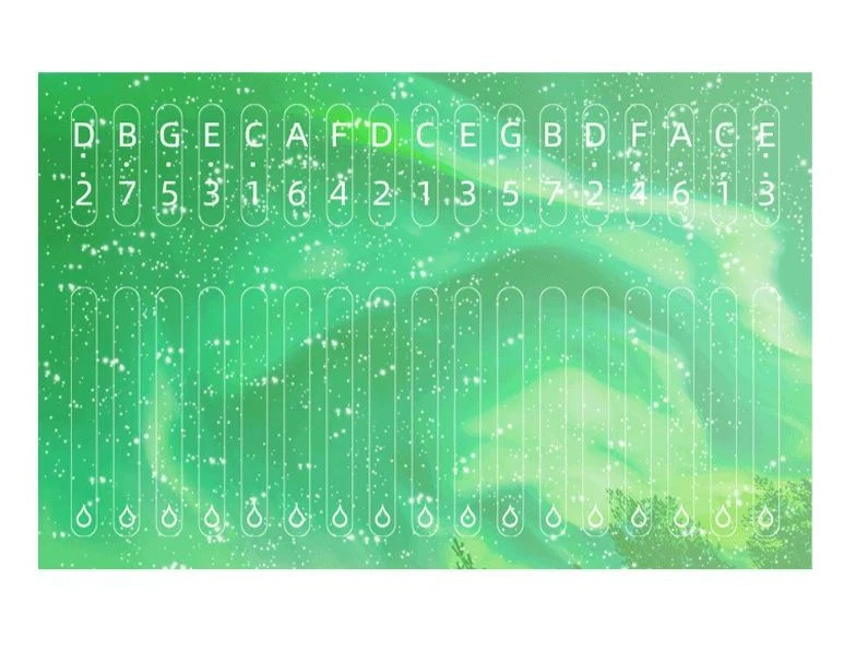 17/21/34 key Kalimba Scale Stickers Thumb Piano Beginner