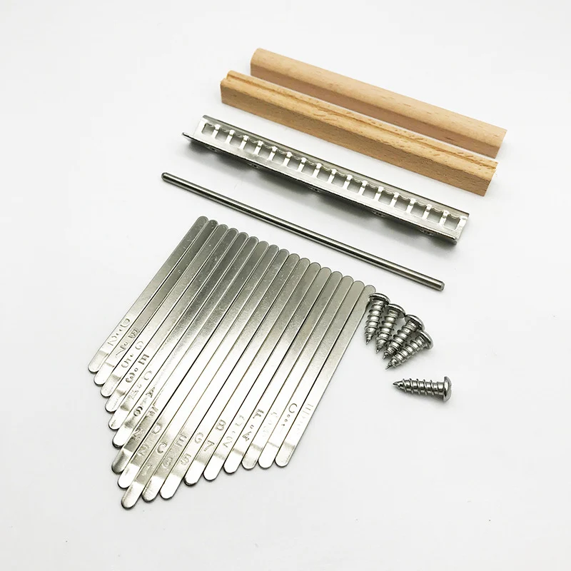 DIY 17/21 Kalimba Keys Mbira Thumb Piano Tines Set