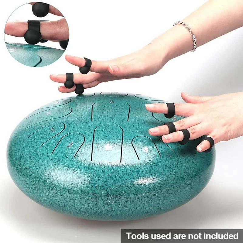 4PCS Steel Tongue Drum Finger Cots Set Finger Sleeve Anti-slip Finger Cover