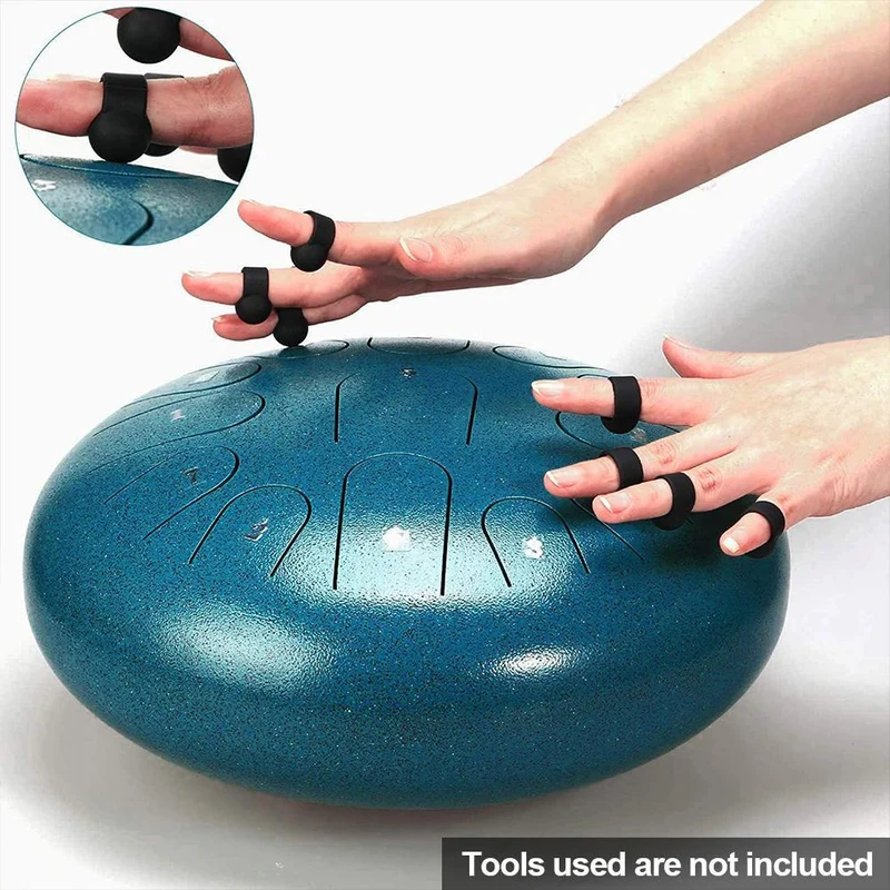 4PCS Steel Tongue Drum Finger Cots Set Finger Sleeve Anti-slip Finger Cover