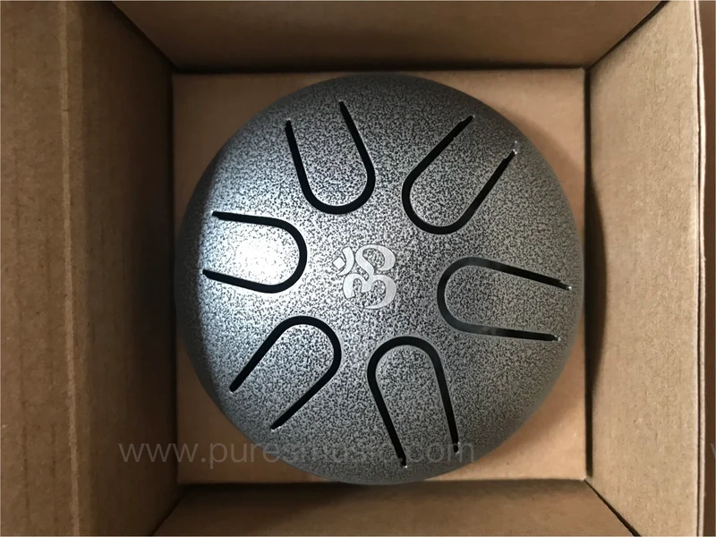 Hluru Mini Steel Tongue Drum 3-inch 6 notes Tank drum