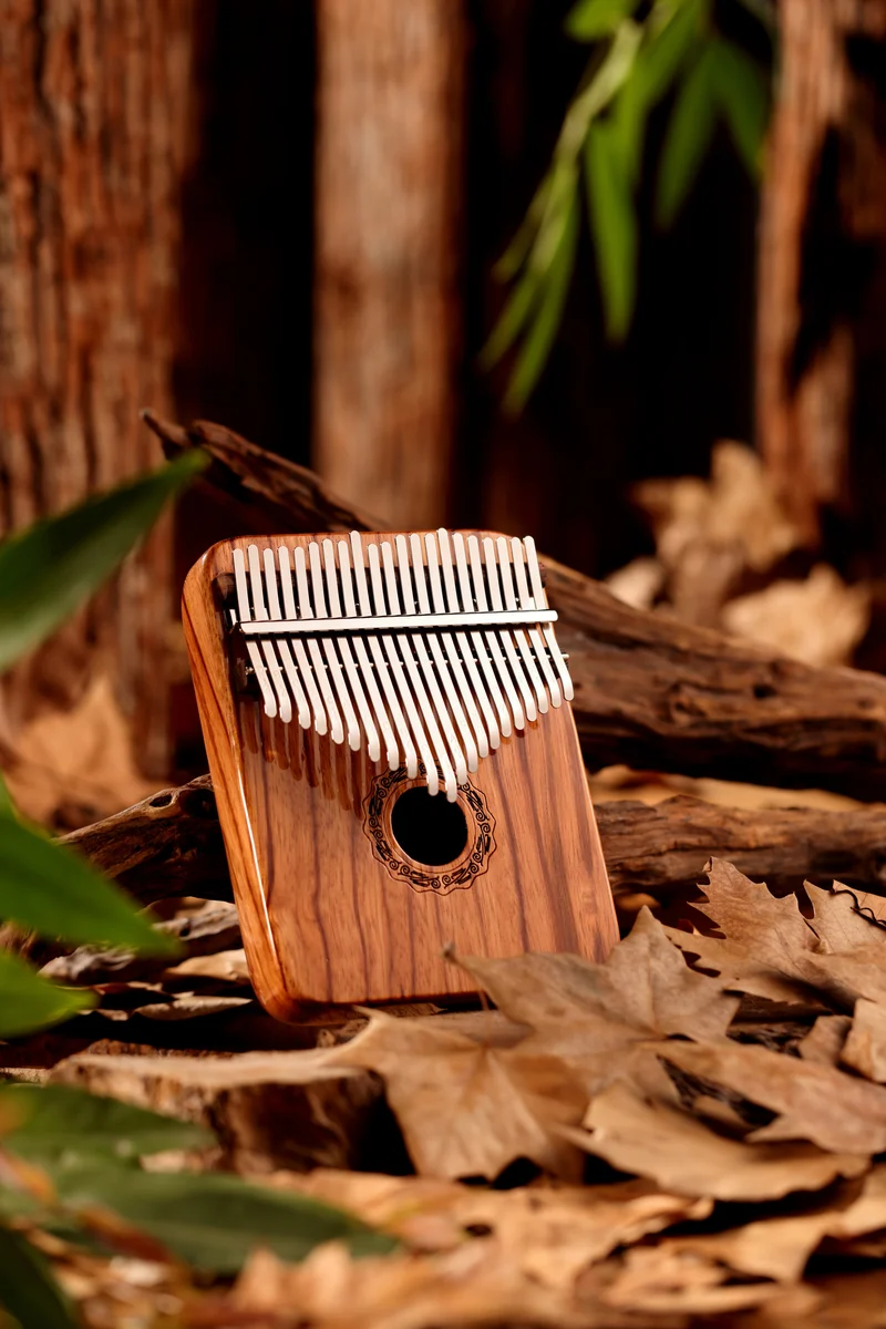 Hluru Hollow Kalimba Gabonese Rosewood 17/21 key Finger Thumb Piano