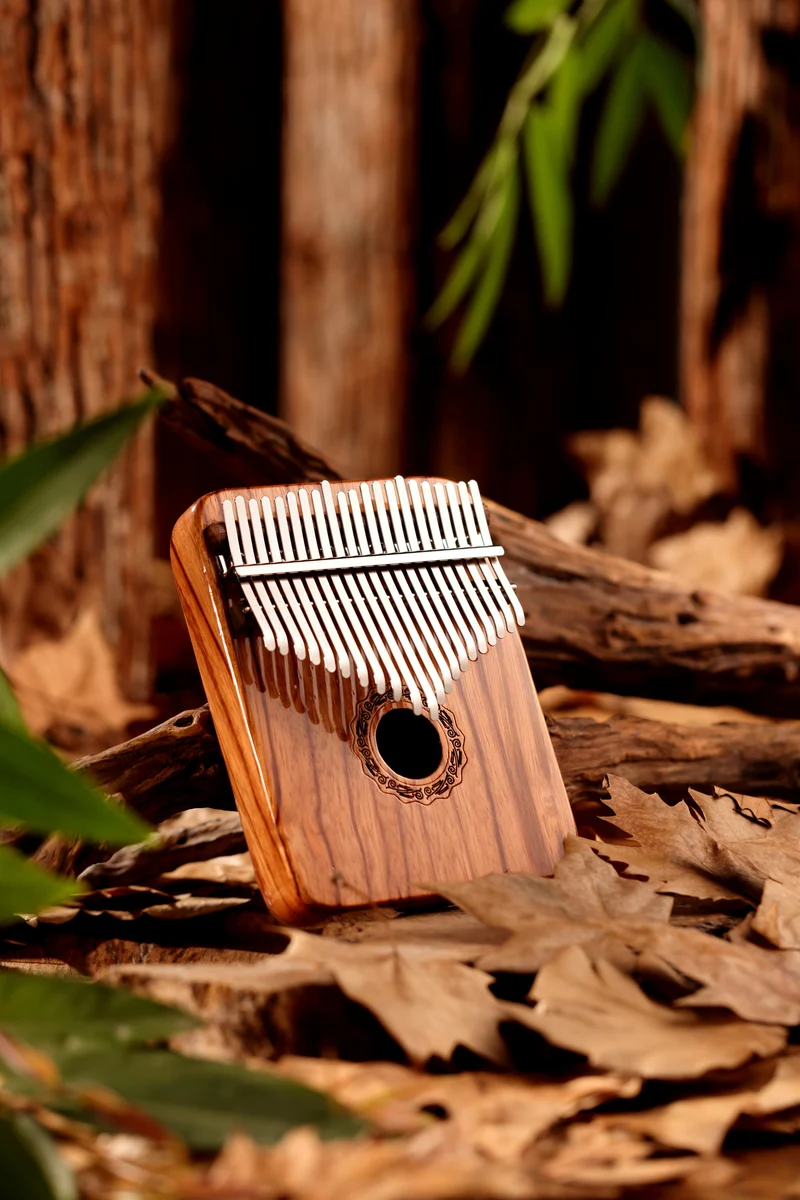 Hluru Hollow Kalimba Gabonese Rosewood 17/21 key Finger Thumb Piano
