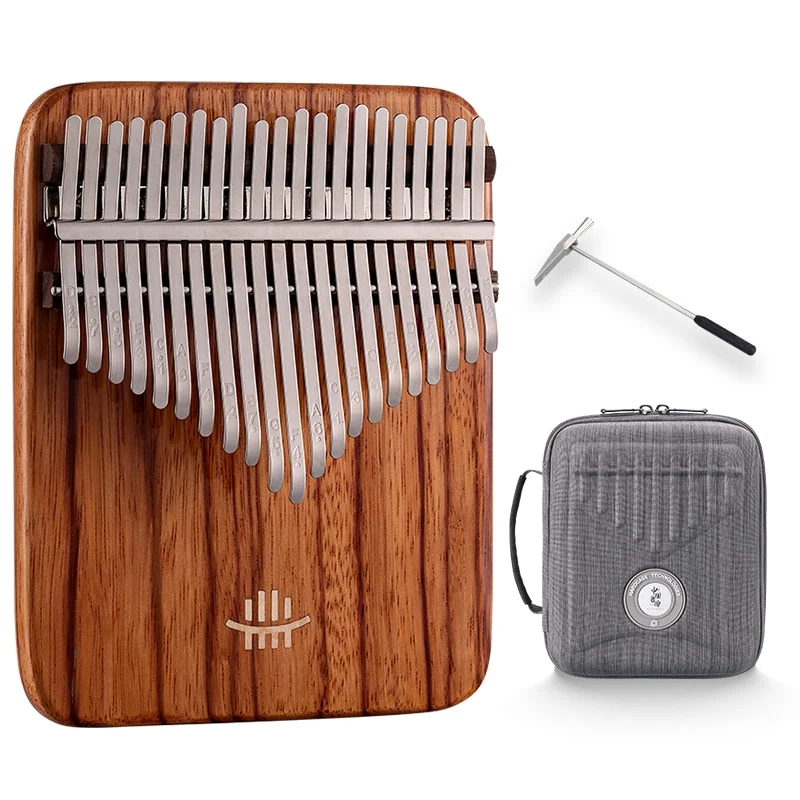 Hluru Hollow Kalimba Gabonese Rosewood 17/21 key Finger Thumb Piano