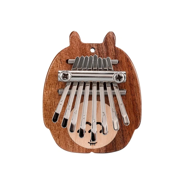 Hluru 8 Keys Cat Kalimba Mini Thumb Piano Exquisite Marimba Gift for Kids