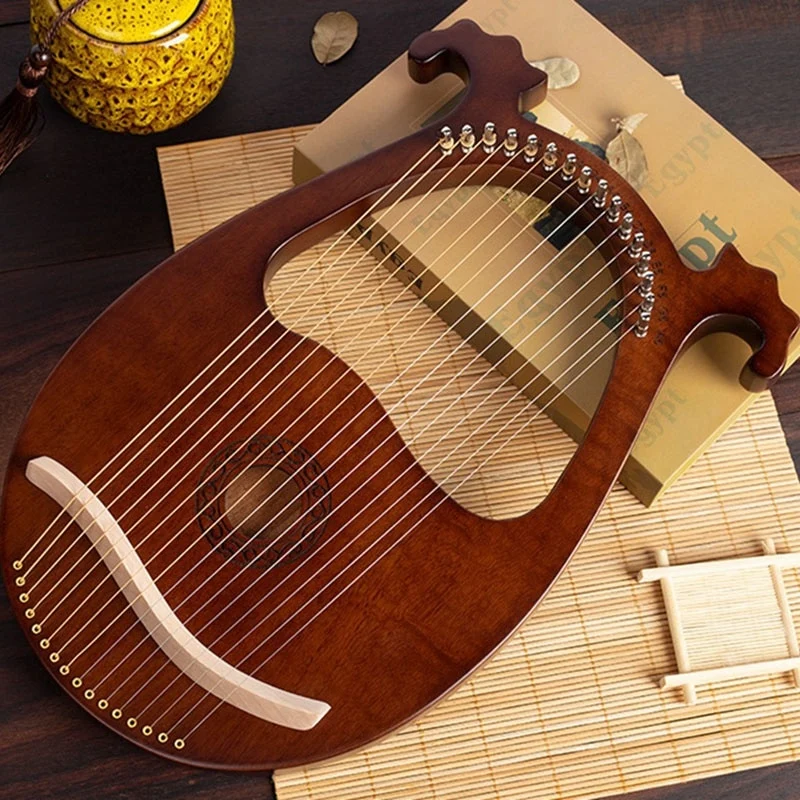 Lyre Harp 16 String Okoume Body with Tuning Wrench and Spare Strings