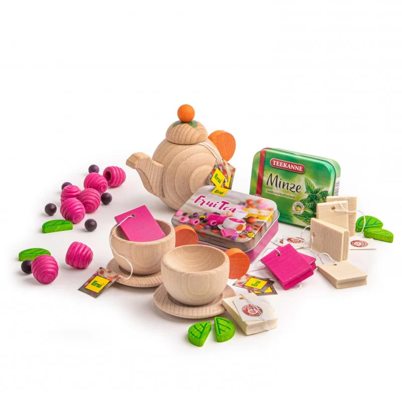 Thé Teekanne en bois dans sa boîte – Erzi