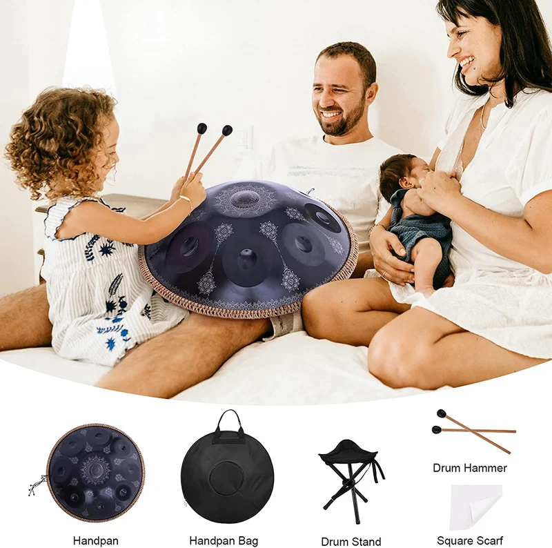 Datura Mandala Handpan Drum 440Hz | 432Hz D Minor Kurd Celtic | Our newest version in 2026.