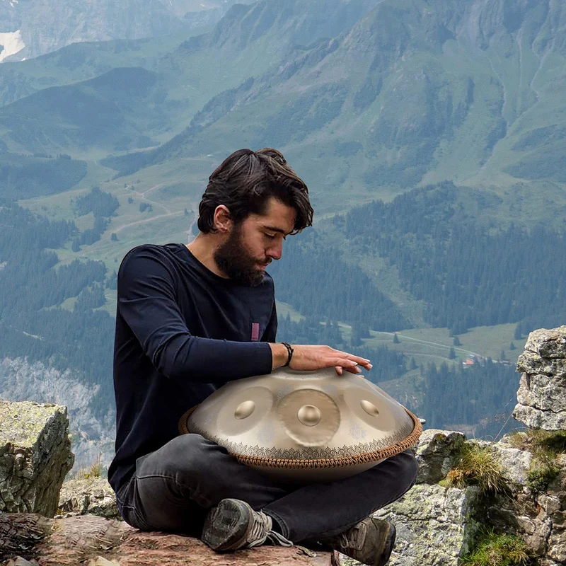 Datura Mandala Handpan Drum 440Hz | 432Hz D Minor Kurd Celtic | Our newest version in 2026.