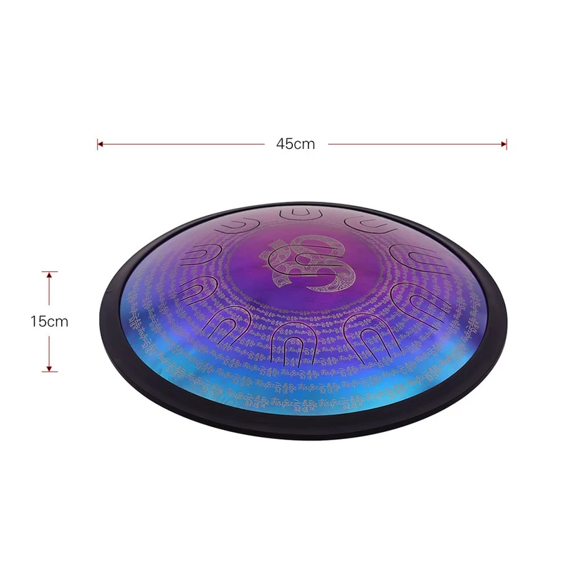 D-Minor 14-18 inches Hang Drum HandPan Alloy UU Hand Steel Tongue Drum