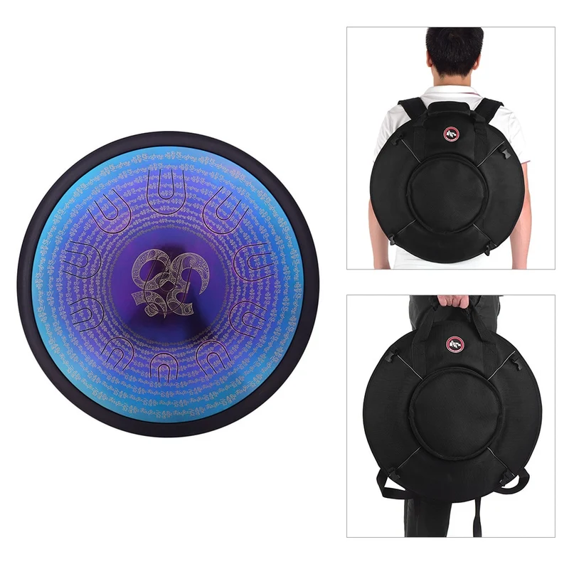 D-Minor 14-18 inches Hang Drum HandPan Alloy UU Hand Steel Tongue Drum