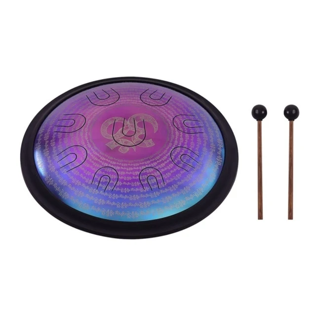 D-Minor 14-18 inches Hang Drum HandPan Alloy UU Hand Steel Tongue Drum