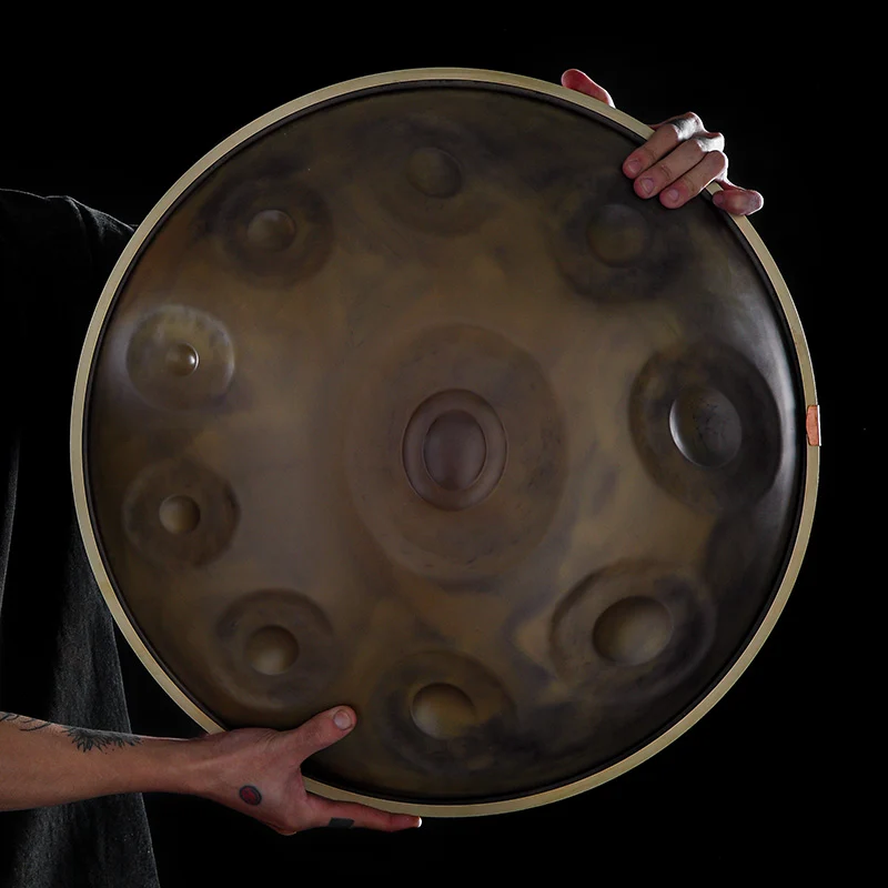 Generic Hluru Handpan Upgraded 9/10 Notes D Minor 440Hz Hand drum