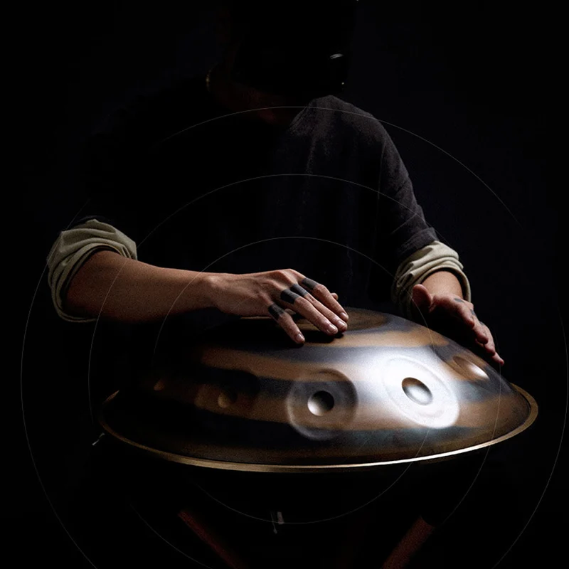 Generic Hluru Handpan Upgraded 9/10 Notes D Minor 440Hz Hand drum