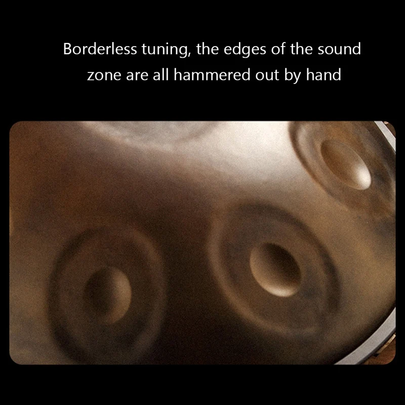 Generic Hluru Handpan Upgraded 9/10 Notes D Minor 440Hz Hand drum