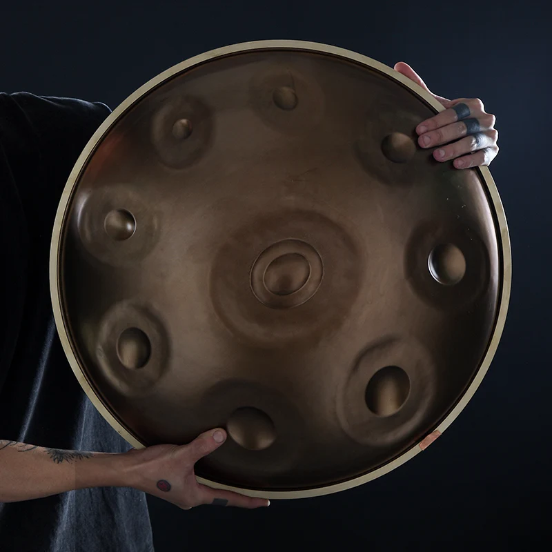 Generic Hluru Handpan Upgraded 9/10 Notes D Minor 440Hz Hand drum