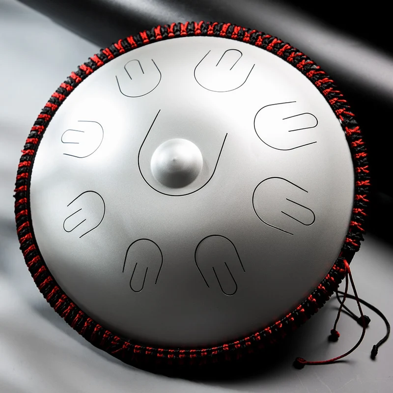 Hluru mini handpan Kurd/Amara/Harmonic/Pentatonic 14 inch 9 note D minor hand drum Steel tongue drum