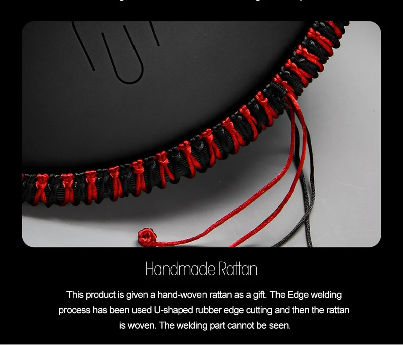Hluru mini handpan Kurd/Amara/Harmonic/Pentatonic 14 inch 9 note D minor hand drum Steel tongue drum
