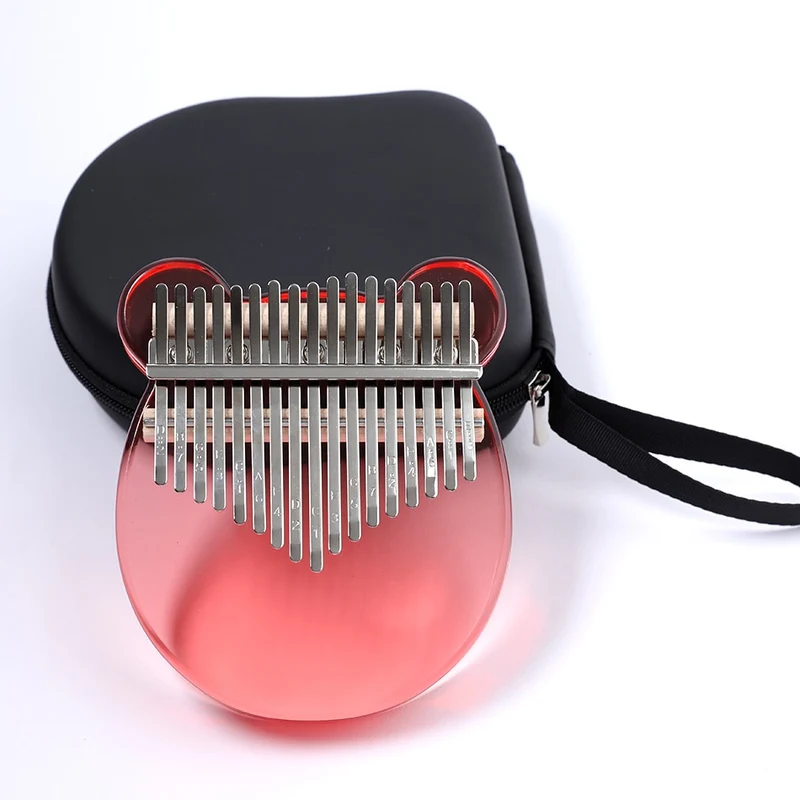 17 Key Multicolor Crystal Kalimba Acrylic Transparent Thumb Piano