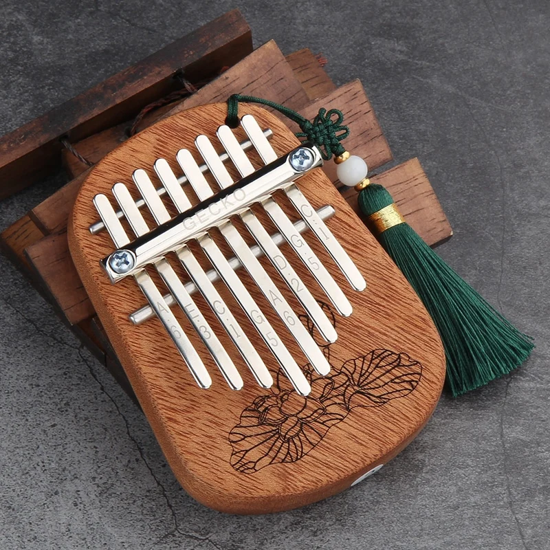 GECKO 8 Key Mini Kalimba Finger Thumb Piano Music Gift for Beginner