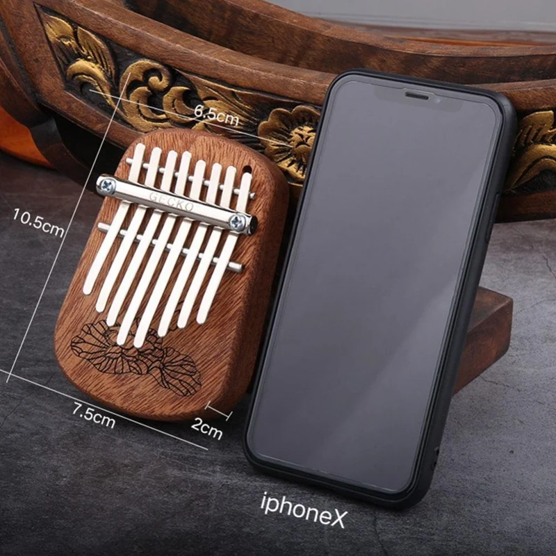GECKO 8 Key Mini Kalimba Finger Thumb Piano Music Gift for Beginner