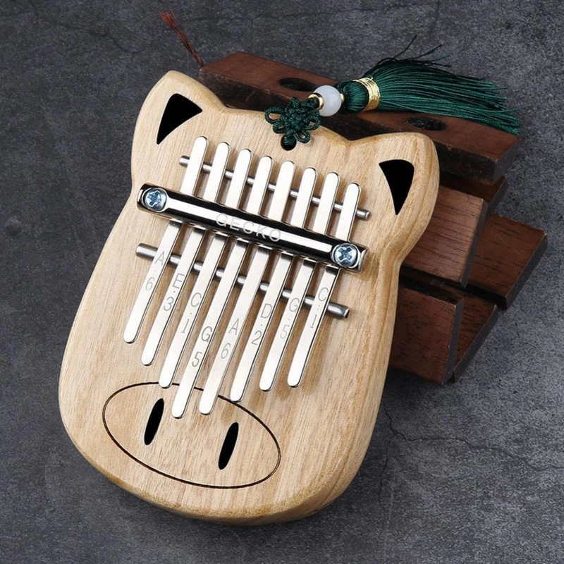 GECKO 8 Key Mini Kalimba Finger Thumb Piano Music Gift for Beginner