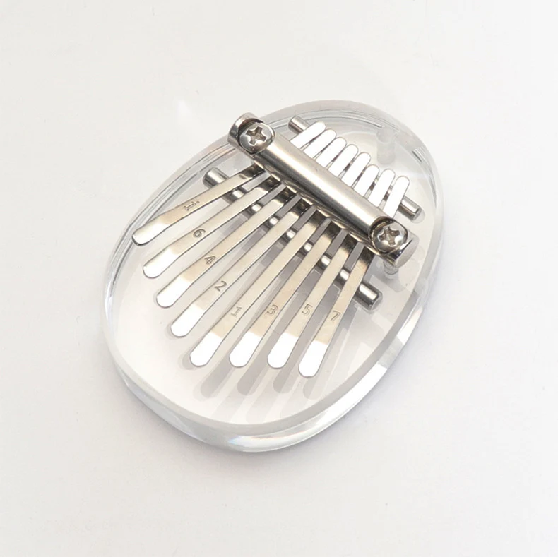 8 Key Cute Mini Kalimba Wood Crystal Finger Thumb Piano Children's Gift