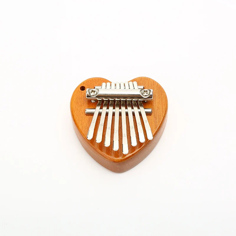 8 Key Cute Mini Kalimba Wood Crystal Finger Thumb Piano Children's Gift