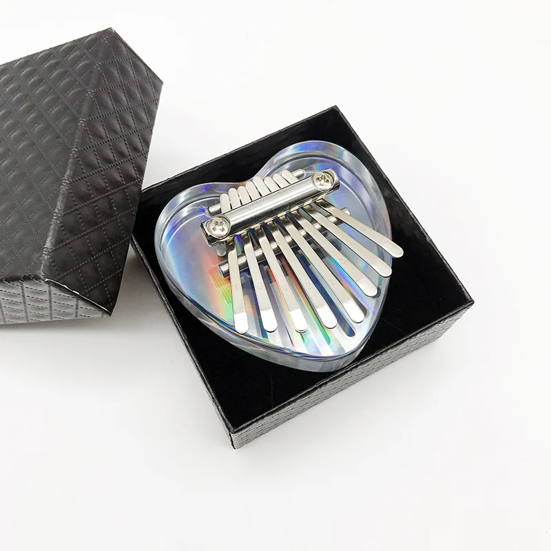 8 Key Cute Mini Kalimba Wood Crystal Finger Thumb Piano Children's Gift