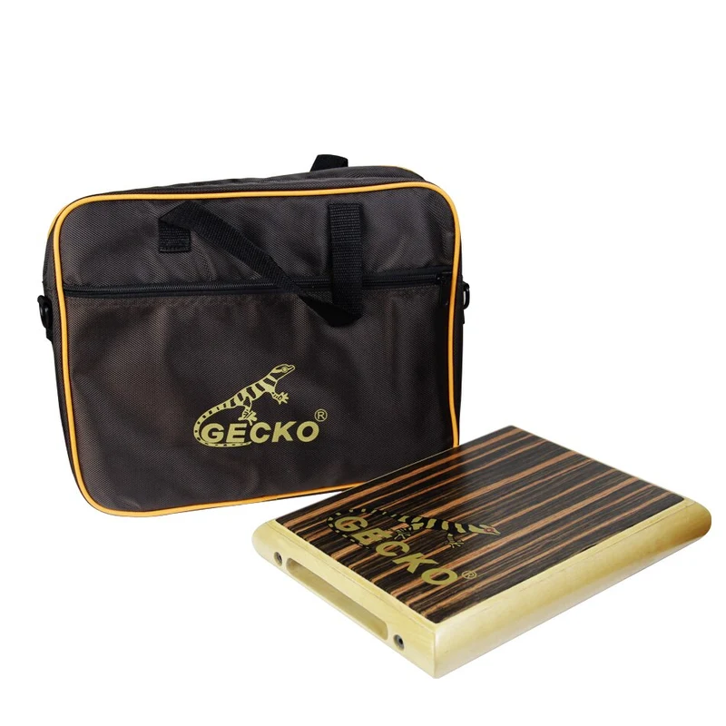 GECKO PAD Cajon Box Drum with Drum Bag