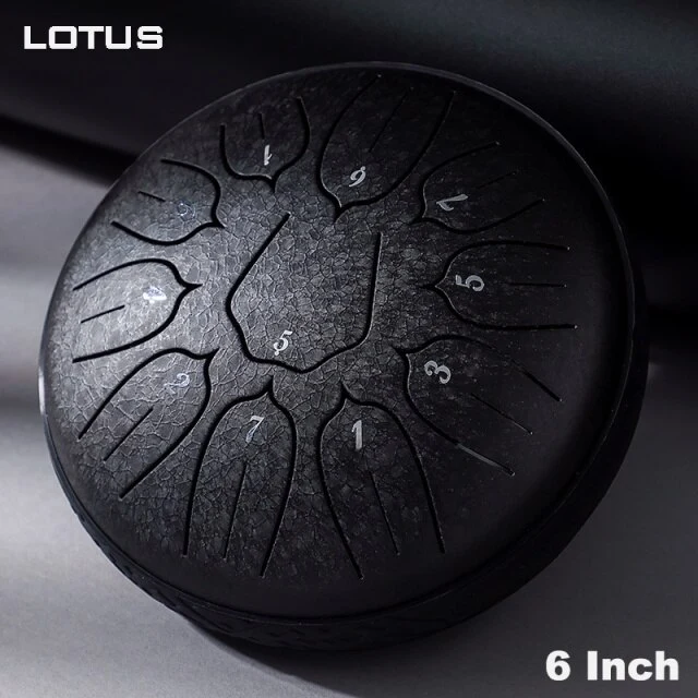 Hluru 6 Inch 11 Note Ultra Wide Range Steel Tongue Drum Tank Drum