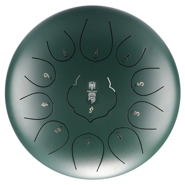 Huashu 11 tone notes 10 inch F Key steel tongue Lotus tank drum