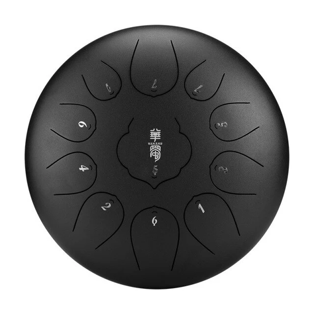 Huashu 11 tone notes 10 inch F Key steel tongue Lotus tank drum